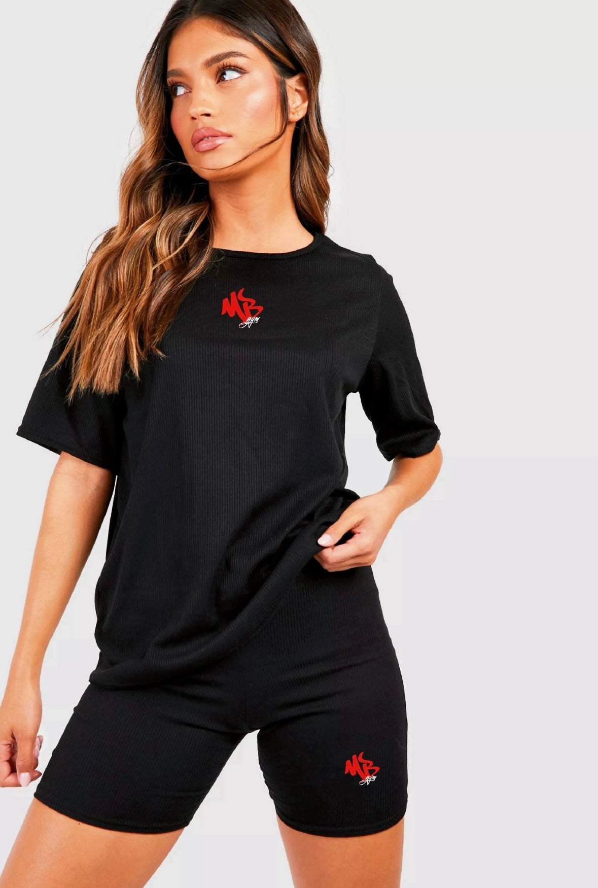 Womens T-Shirt & Shorts Matching Set – Muscle Bound Gym