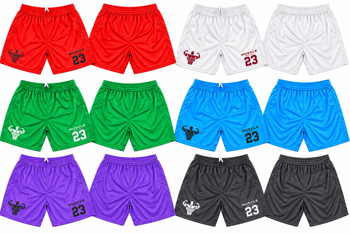 Musclebound basketball jersey shorts