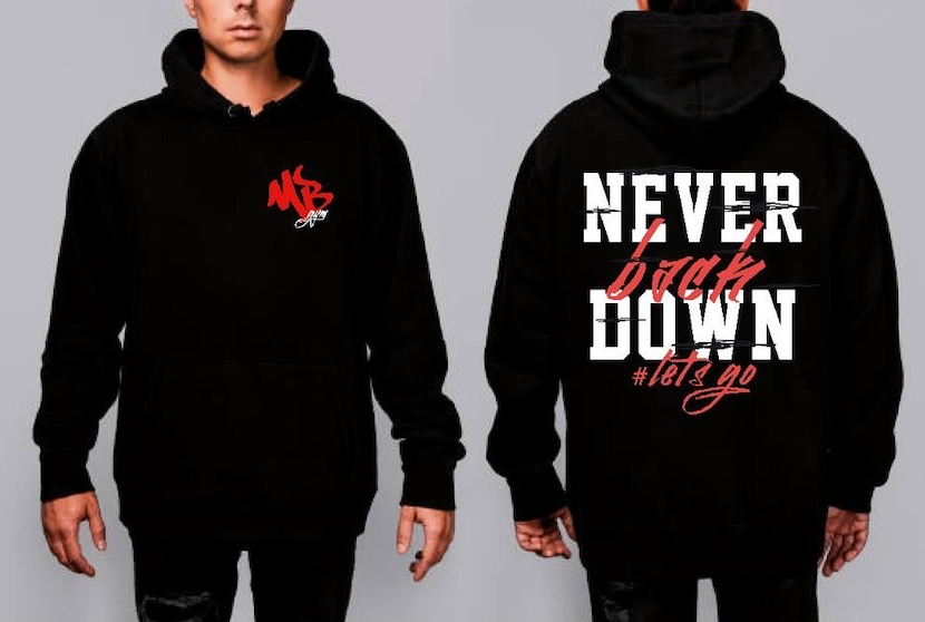 Never Back Down Hoodie